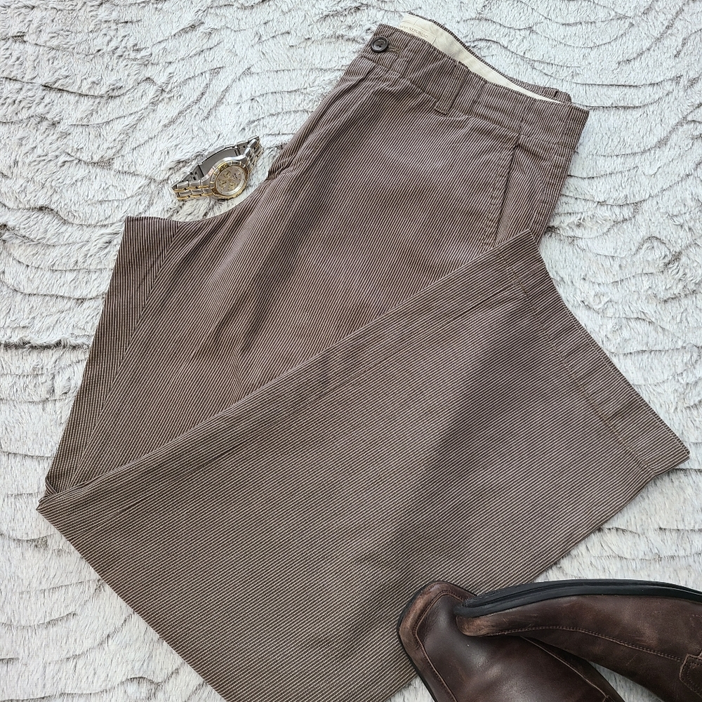 Banana Republic Brown Striped Dress Pants